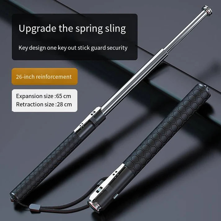 Stainless Steel Self Defence Foldable Pointer & Safety Hiking Stick