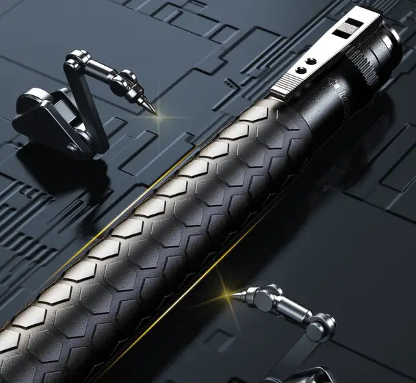 Stainless Steel Self Defence Foldable Pointer & Safety Hiking Stick