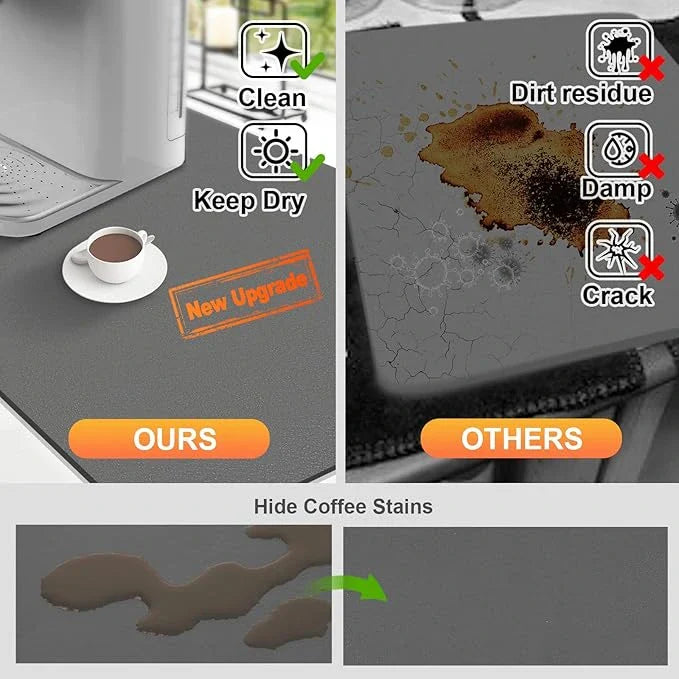 Drying mat for Kitchen, Water Absorbent Mat (PACK OF 2)