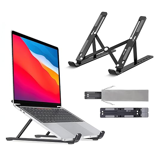 Foldable Adjustable Height Laptop Stand and Tablet Stand. for All Laptops and Tablets.