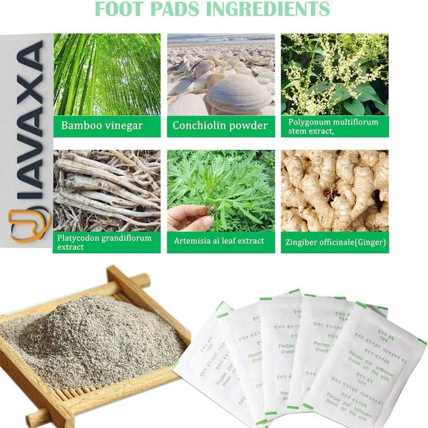 Detox Foot Patches 10 Adhesive Pads Kit Natural