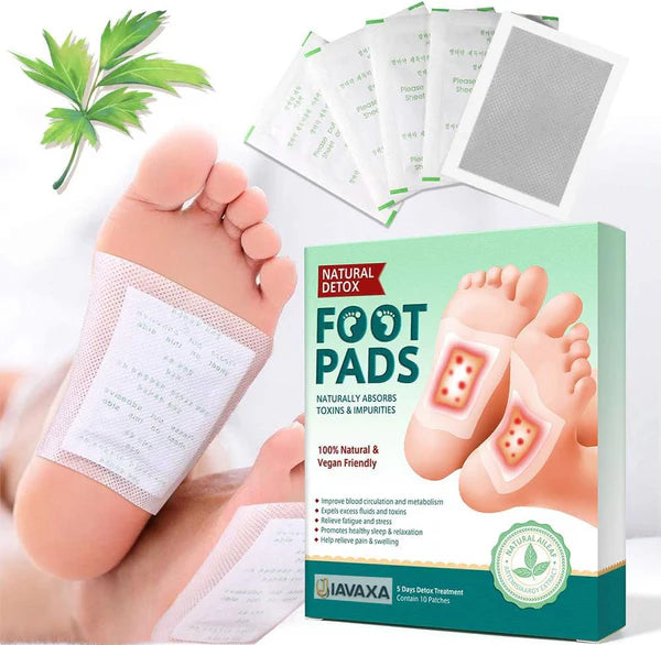 Detox Foot Patches 10 Adhesive Pads Kit Natural