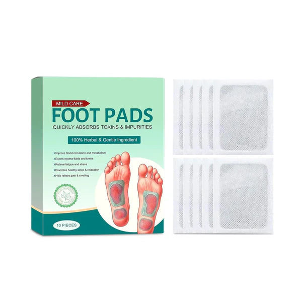 Detox Foot Patches 10 Adhesive Pads Kit Natural